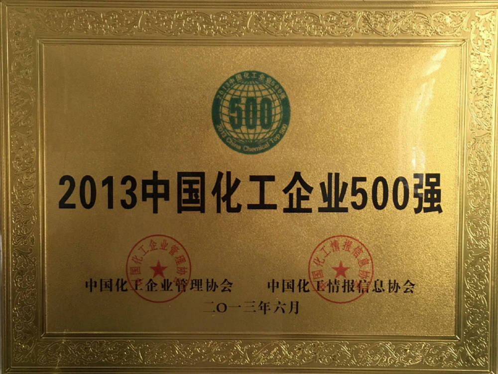 2013中国化工企业500强